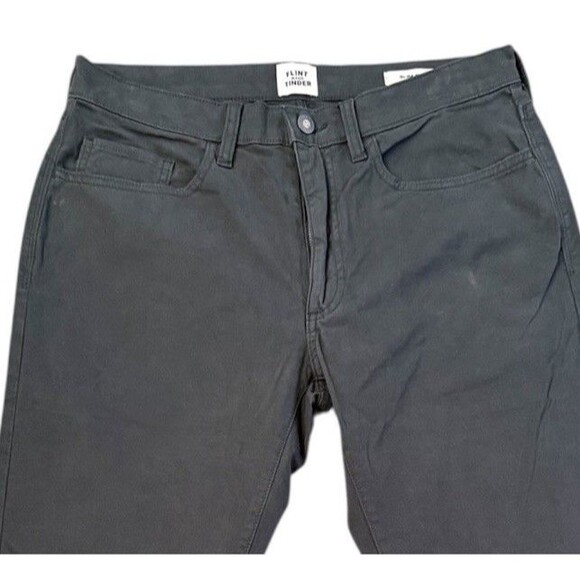 Flint and Tinder Charcoal Slim Fit Straight Leg Men’s Pants Size 31 x 32 - Picture 2 of 10